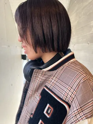 ショート カラー 暖色/パーマ 🌼クニトウメイのヘアスタイル