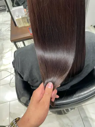 ミディアム 小顔カット✨ 透明感カラー/村上のヘアスタイル