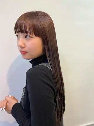 ロング カラー silo所属・silo MOKA 顔周りカット🦦のヘアスタイル