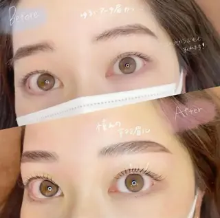マツエク・マツパ アイブロウ 眉毛とまつげパーマの専門店　ロレインブロウ　伊丹店所属・ロレインブロウ伊丹店 岸本なずなのマツエク・マツパデザイン