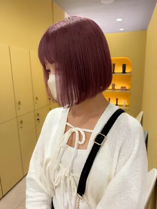 ショート カラー ホンマル　モトキ /ボブ/暖色🍊のヘアスタイル