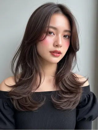 ロング 似合わせボブ✖️ 韓国レイヤー✨小関のヘアスタイル