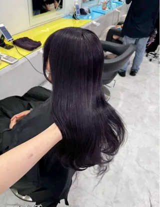 ロング miku/ラベンダー 透明感カラー🪻❤︎のヘアスタイル