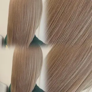 ミディアム カラー 髪質改善ミルクティー SATSUKI🌼.のヘアスタイル