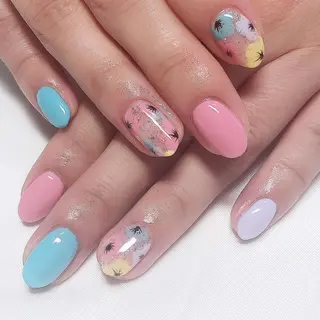 ネイル ネイルサロンエクラ 🫧Shizukaのネイルデザイン