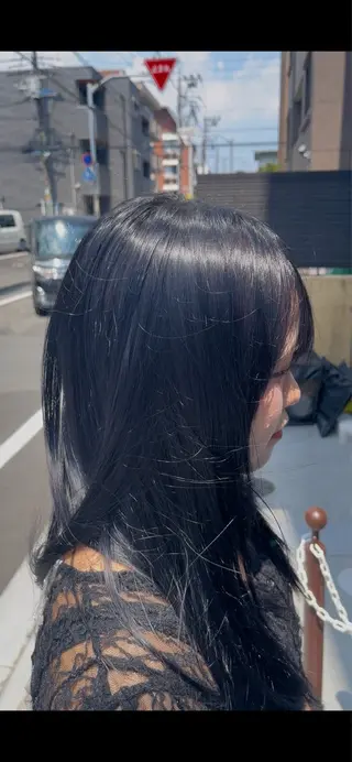 ロング 大城 統也のヘアスタイル