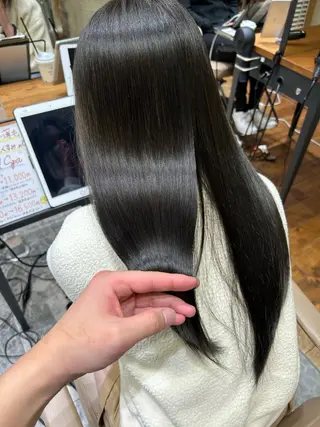 ロング カラー パーマ 新宿✨顔周りカット 韓国ヘア/坂本亜裟海のヘアスタイル