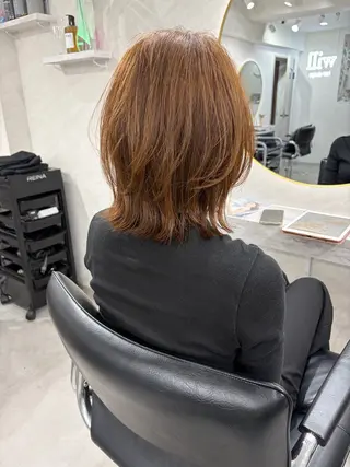 ミディアム カラー 髪質改善will hairdesignのヘアスタイル