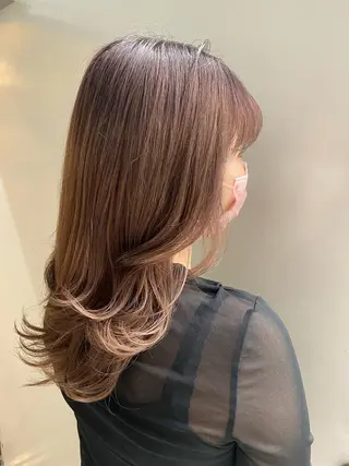 セミロング ノンダメージ 🥑mikubanのヘアスタイル