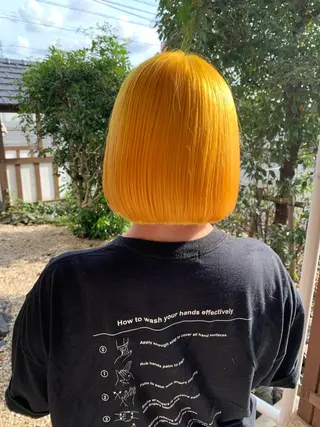 ミディアム カラー Artist 藤﨑紘成のヘアスタイル