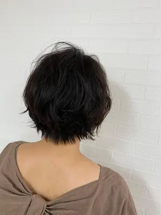 ショート カラー パーマ 🎁無料カットカラー 📷撮影モデル募集✨のヘアスタイル