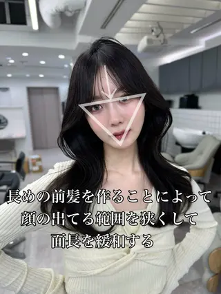 セミロング 映える顔まわり/前髪 特化 💗 ユキマのヘアスタイル