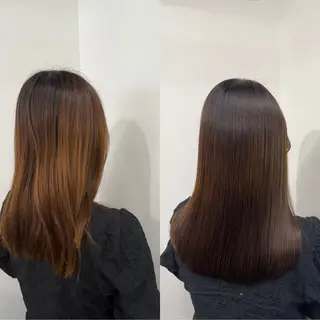 ミディアム ひろし/髪質改善/ 縮毛矯正/透明感✨のヘアスタイル