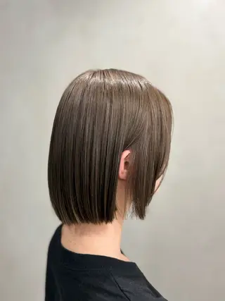 ミディアム カラー ブリーチなし透明感 カラー✨横山 佳希のヘアスタイル