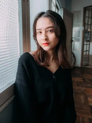 ミディアム カラー ヘアアレンジ 北九州美容室 🕊️わかな✂︎のヘアスタイル