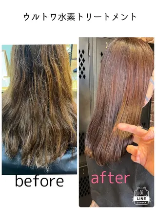 セミロング カラー パーマ ヘアアレンジ メンズ キッズ ネイル マツエク・マツパ アイブロウ times salon名駅所属・久木原 ゆりのヘアスタイル