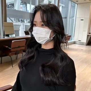 ロング カラー レイヤー/顔周り /透明感🩶高橋大のヘアスタイル