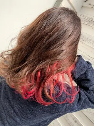 ミディアム カラー ヘアアレンジ 指名支持率NO.1 スタイリストのヘアスタイル