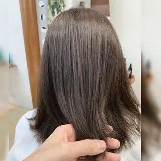 セミロング カラー 縮毛矯正/髪質改善 /韓国風　山川春輝のヘアスタイル