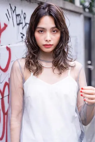 セミロング カラー パーマ ヘアアレンジ メンズ キッズ ネイル マツエク・マツパ 韓国ヘア🫧 KAZUTOのヘアスタイル