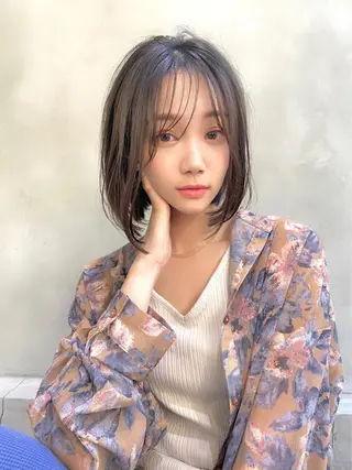 ミディアム カラー hao所属・西山 頌太のヘアスタイル