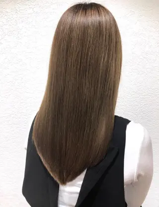 ロング カラー 縞田 健一のヘアスタイル