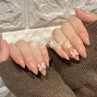ネイル 🍑長さだし ワンホン💅モモコのネイルデザイン