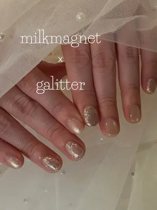 ミディアム 🎀韓国ネイル/ キラキラネイル専門店のネイルデザイン