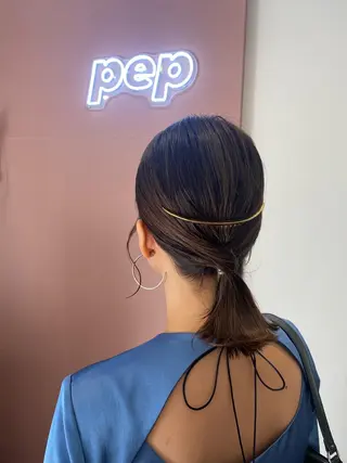ミディアム ヘアアレンジ pep所属・pep natsumiのヘアスタイル