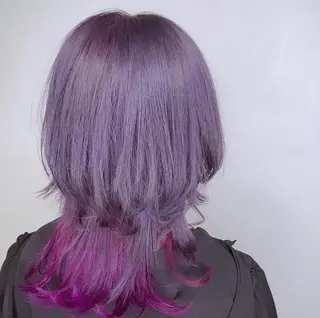 ショート カラー メンズ 熊谷ウルフ・レイヤー あゆむのヘアスタイル