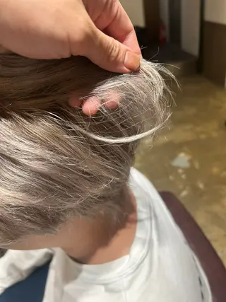 ショート カラー メンズ アレンジ/新宿 透明感カラー/ヤノのヘアスタイル