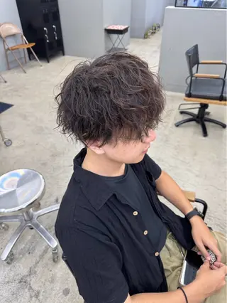 ショート パーマ メンズ メンズ専門サロン wokeのヘアスタイル