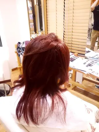 セミロング カラー HAIR  DESIGN ATELER MIU所属・KAWABATA NORIEのヘアスタイル