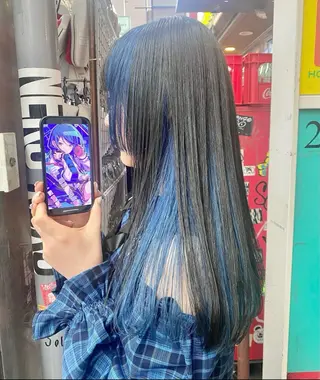 ミディアム カラー GARU-ガル-所属・TSUNO🦖 派手髪/オタク美容師のヘアスタイル