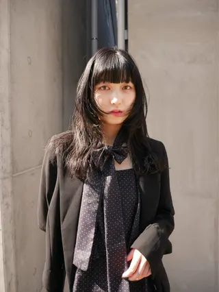 森田遥奈/透明感カラ ー/似合わせカットのヘアスタイル