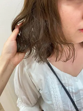 ミディアム カラー レイヤー/ウルフ🤎 mayo.のヘアスタイル