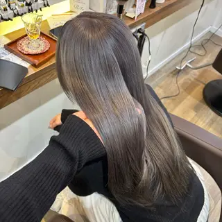 ロング 🎀ハイトーン/ 艶カラー/夕月🎀のヘアスタイル