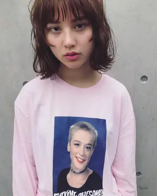 ミディアム HOODS hair salon所属・透明感カラー🌿ボブ ✨飛田　ケイのヘアスタイル