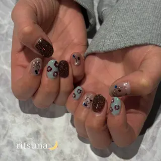 ネイル ritsuna🌙 nail堺筋本町のネイルデザイン