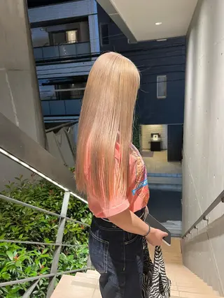 ロング 艶髪レイヤー/ ハイトーンKeitaのヘアスタイル