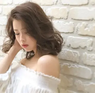 セミロング 大倉 遥香のヘアスタイル