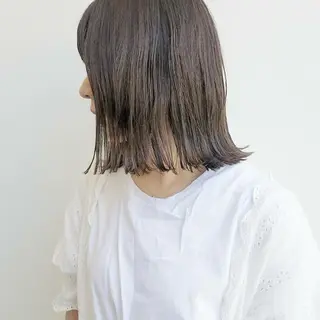 ミディアム パーマ カラー ヘアアレンジ iplus✴ まつげ、眉毛、耳つぼのマツエク・マツパデザイン