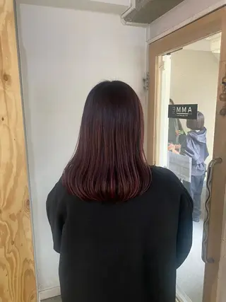 ロング カラー ブリーチカラーと、髪 質改善。HARUKAのヘアスタイル