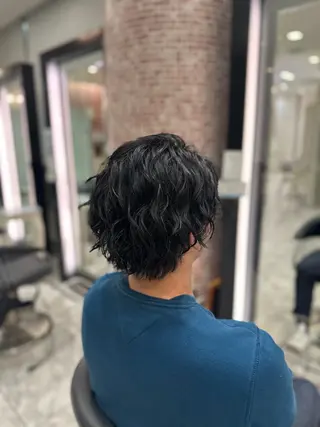 パーマ メンズ ボブ・ショートパーマ ✂︎🌻ゆりな🌻のヘアスタイル