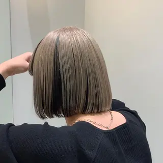 ミディアム カラー サロウィン(SALOWIN)原宿iori店所属・れい🫧 ハイトーン特化のヘアスタイル