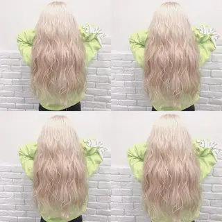 ロング カラー 韓国レイヤーカット/ 儚げカラーチナツのヘアスタイル