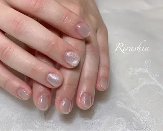 ネイル うる艶/透明感 Rirashaのネイルデザイン