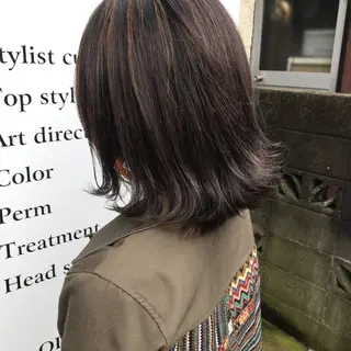 ミディアム riho/ブリーチ/ デザインカラー/辻堂のヘアスタイル