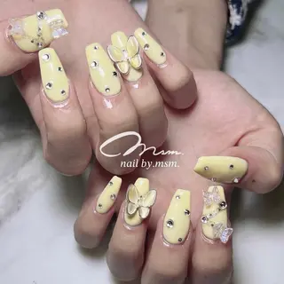 ネイル 同時施術◎💅🏻 ネイル/眉毛/まつ毛のネイルデザイン