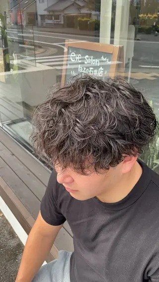 パーマ メンズ 松本 剛成のヘアスタイル